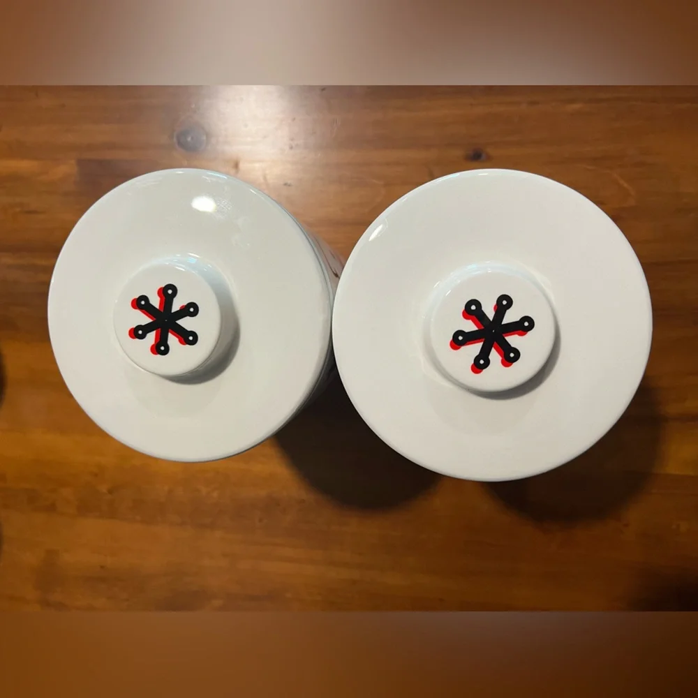 Set of Two Hello Kitty Christmas Kitchen Canisters